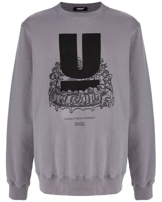 Undercover logo-print crew neck sweatshirt