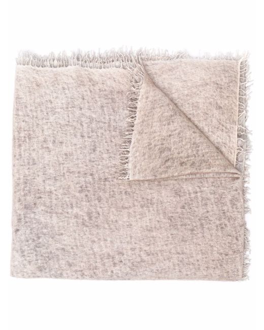 Avant Toi washed frayed-edge cashmere scarf