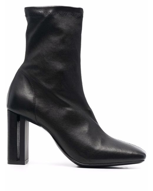 Vic Matiē square toe leather ankle boots