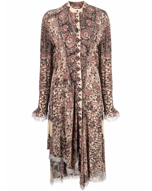 J.W.Anderson embellished asymmetric shirt dress