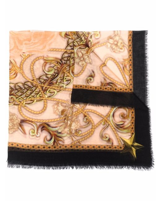 Philipp Plein baroque-print scarf