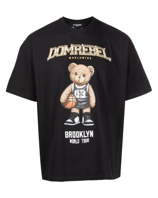Dom Rebel logo-print cotton T-shirt