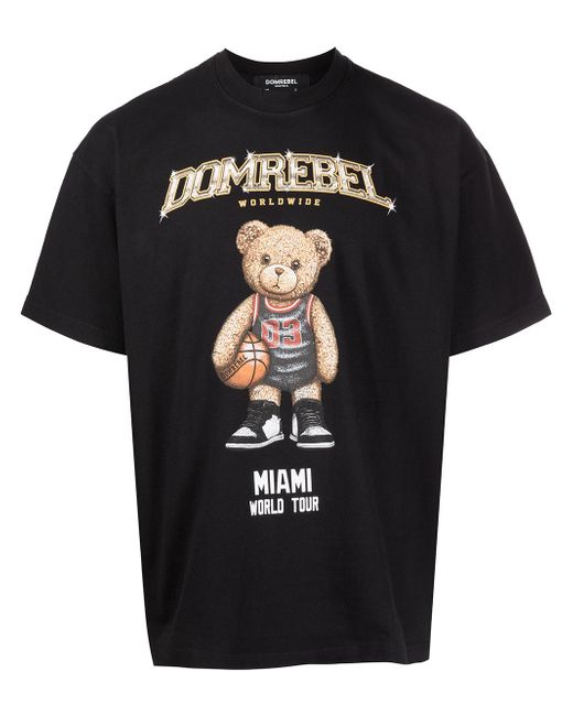 Dom Rebel logo-print cotton T-shirt