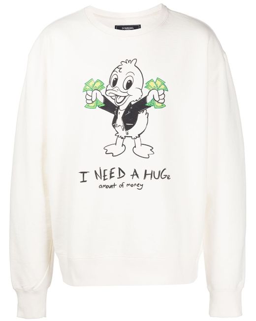 Dom Rebel graphic-print cotton sweatshirt