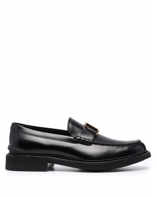 Tod's semi-shine leather loafers