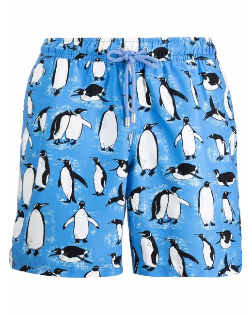 Bluemint penguin-print swim shorts