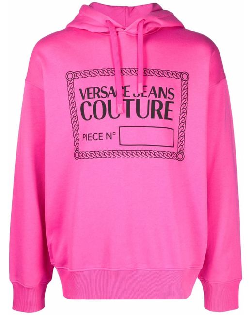 Versace Jeans Couture logo-print pullover hoodie