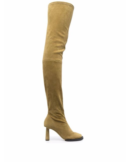 Jacquemus over-the-knee contrasting toe boots