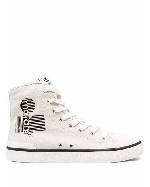 Isabel Marant logo-print lace-up sneakers