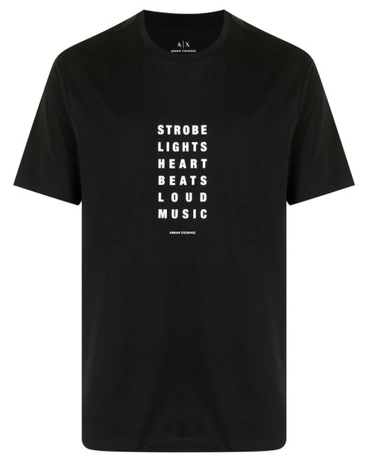 Armani Exchange slogan print t-shirt