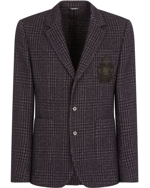 Dolce & Gabbana wool-blend checked blazer