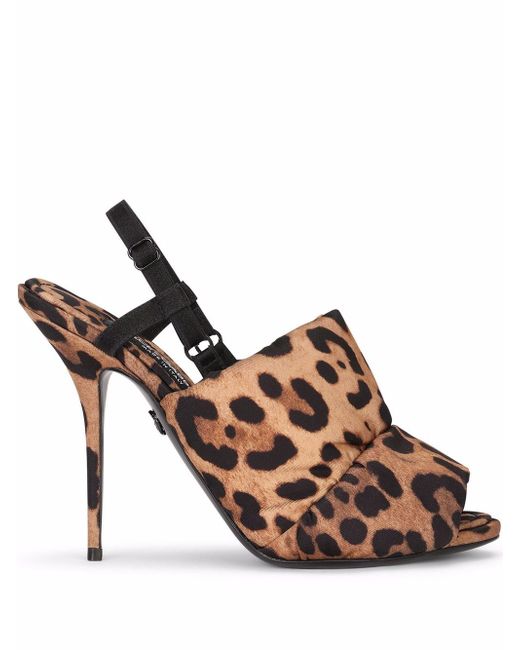 Dolce & Gabbana leopard-print open-toe sandals