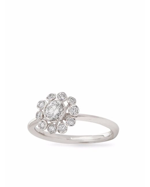 Annoushka 18kt white gold Marguerite diamond engagement ring