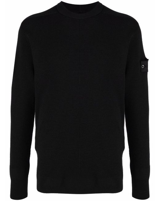Stone Island Shadow Project sleeve logo-patch jumper
