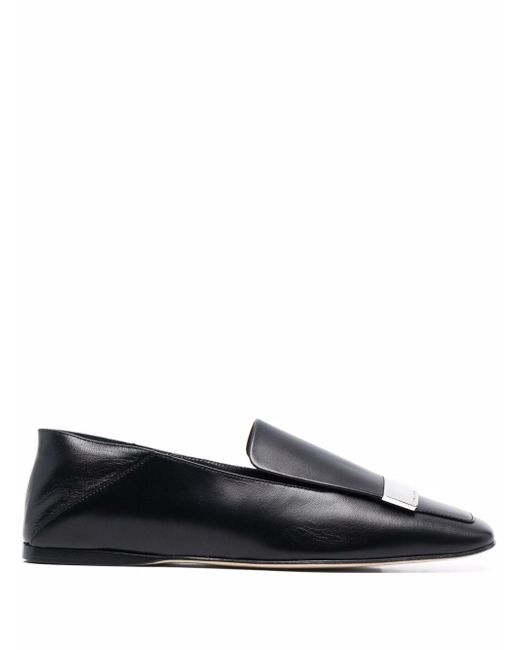 Sergio Rossi sr1 square-toe collapsible-heel loafers