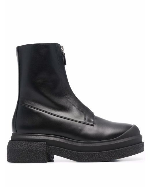 Stuart Weitzman Charli zip-front boots