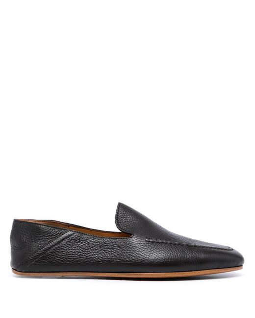 Magnanni almond-toe leather loafers