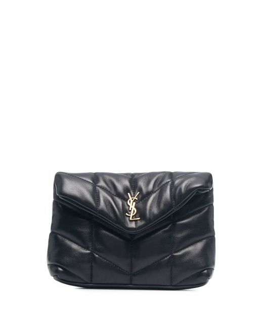 Saint Laurent small Puffer quilted clutch