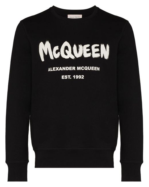 Alexander McQueen Graffiti-print sweatshirt
