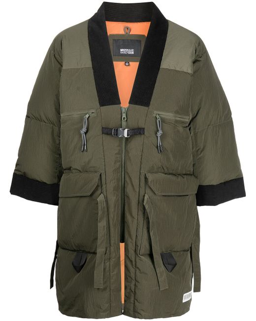 Mostly Heard Rarely Seen colour-block panelled padded coat
