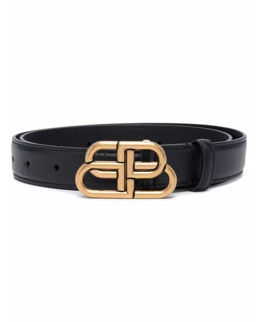 Balenciaga BB-buckle embossed belt