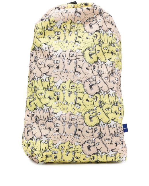 Comme Des Garçons x Kaws logo print backpack