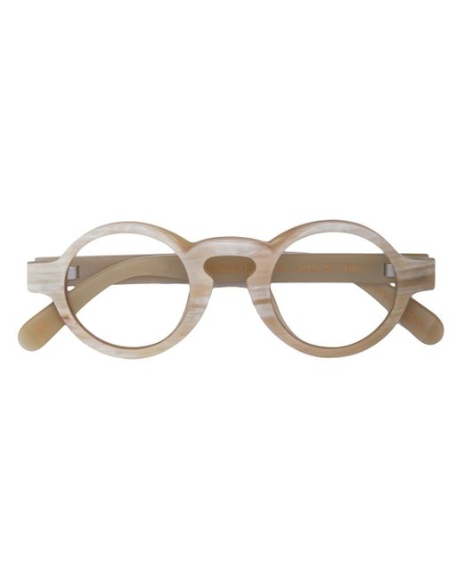 Rigards marble round-frame glasses