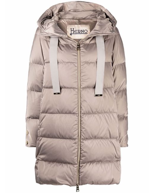 Herno padded zip-fastening coat
