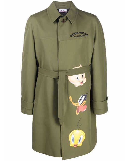 Gcds x Looney Tunes long-sleeved trench coat