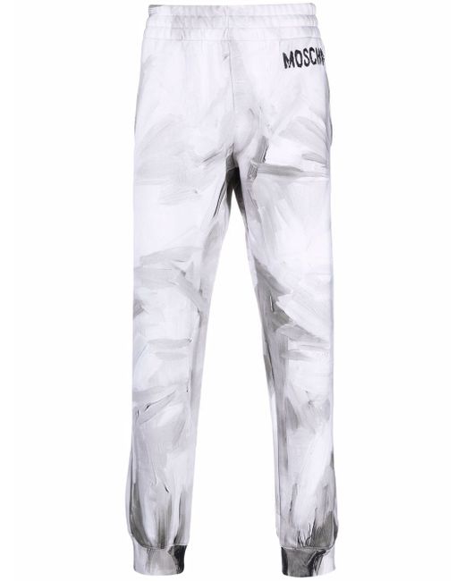 Moschino logo-print detail track pants