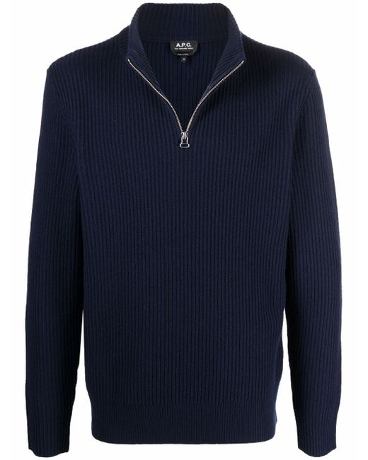 A.P.C. . ribbed-knit wool jumper