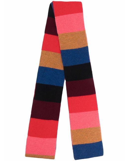 Molly Goddard colour-block striped knit scarf