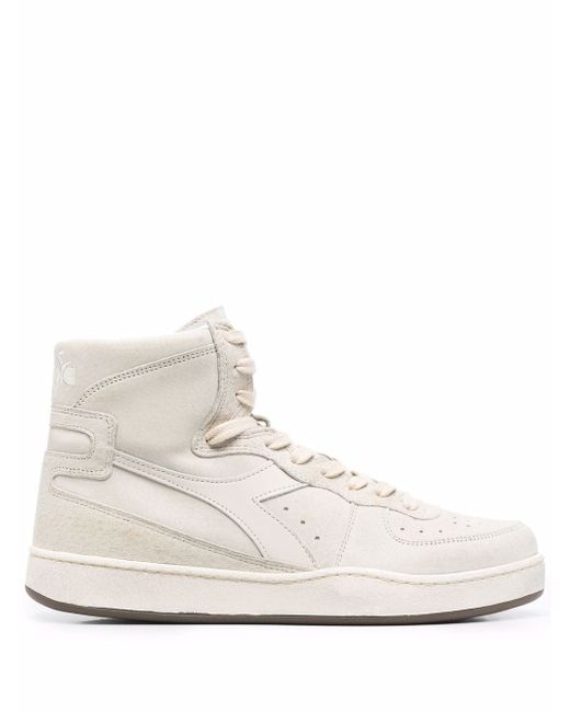 Diadora high-top leather trainers