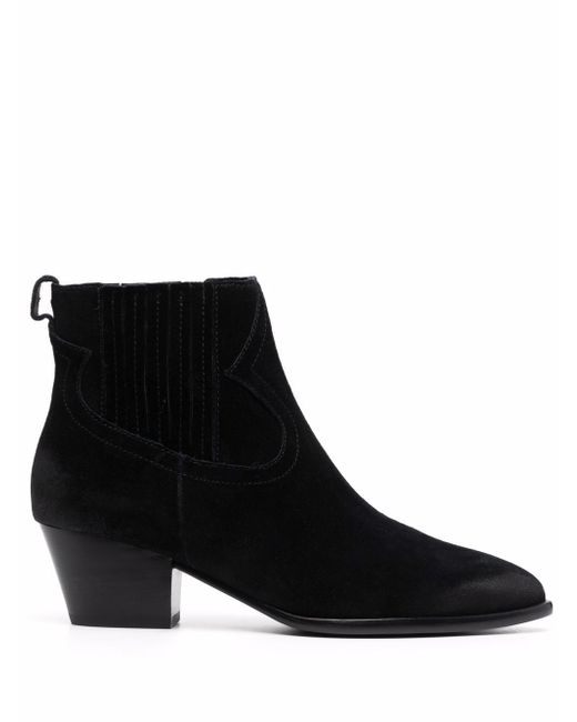Ash Harper pointed-toe stacked-heel ankle boots
