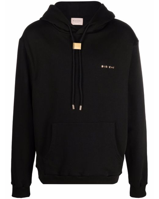 Buscemi logo-embossed cotton hoodie