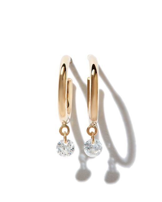 Persée 18kt diamond hoop earrings