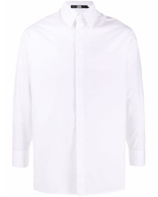 Karl Lagerfeld concealed fastening shirt