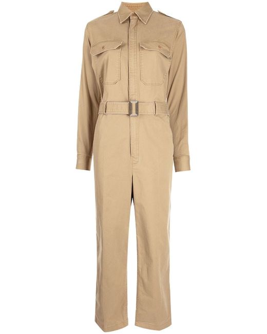 Polo Ralph Lauren belted long-sleeved jumpsuit