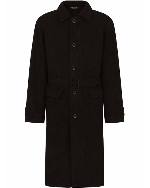 Dolce & Gabbana single-breasted belted coat