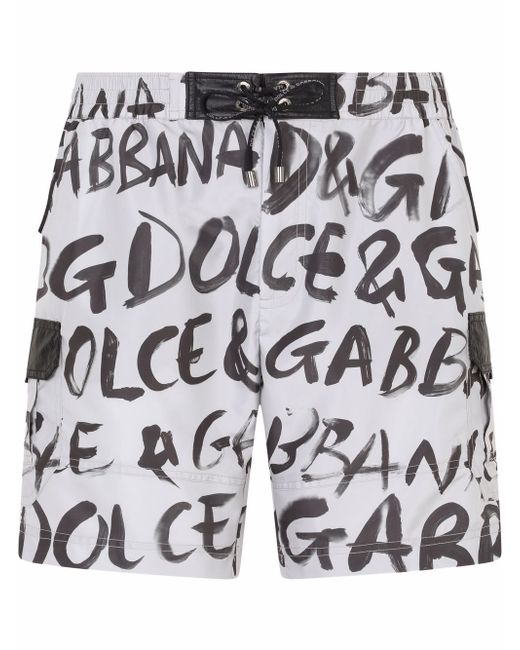 Dolce & Gabbana logo-print swimming shorts