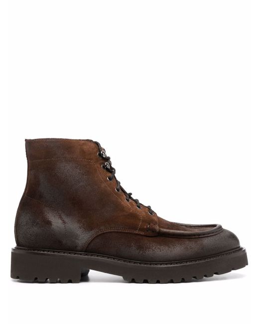Doucal's lace-up leather ankle-boots