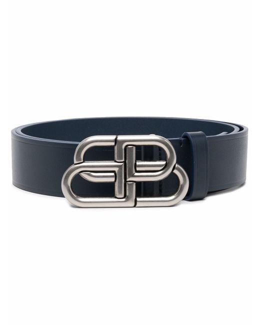 Balenciaga logo buckle leather belt