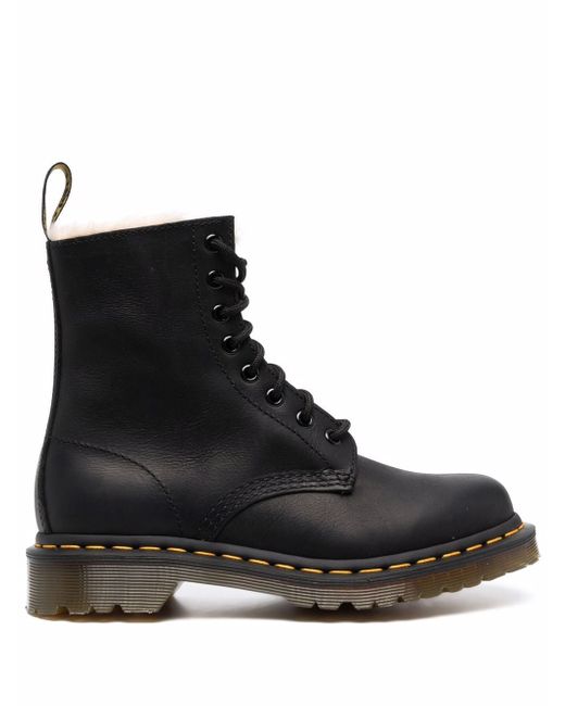Dr. Martens 1460 Serena faux shearling-lined ankle boots