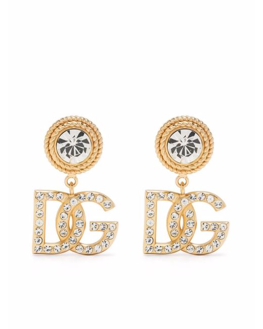 Dolce & Gabbana DG crystal-embellished earrings