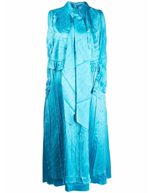 Balenciaga crinkled-effect sleeveless dress