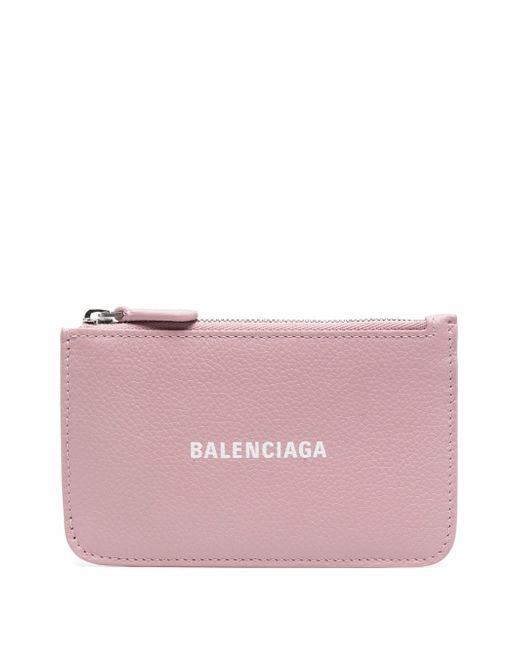 Balenciaga logo-print zip-fastening wallet