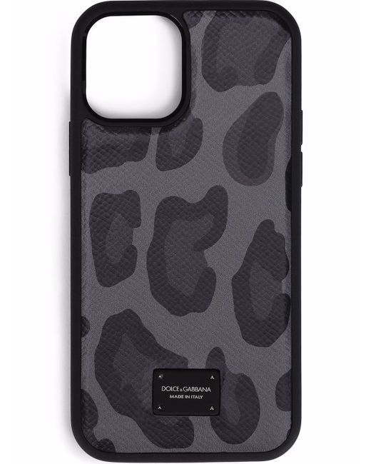 Dolce & Gabbana leopard-print iPhone 12 case