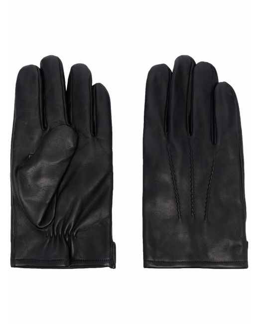Karl Lagerfeld stitched detail gloves