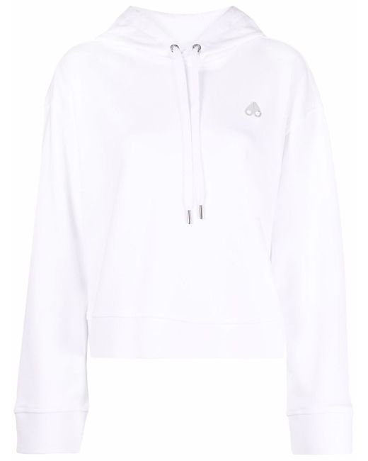 Moose Knuckles logo-patch pullover hoodie