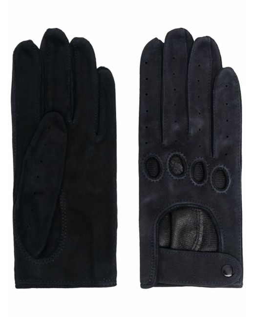Manokhi cut out-detail suede gloves
